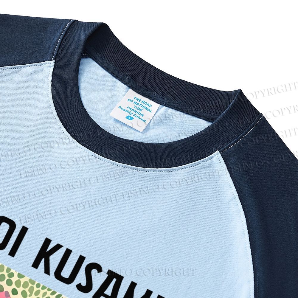 Flowers Yayoi Kusama Dopamine color series short sleeve T-shirt