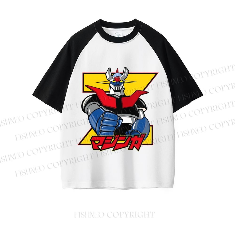 Mazinger Grendizer Dopamine color series short sleeve T-shirt