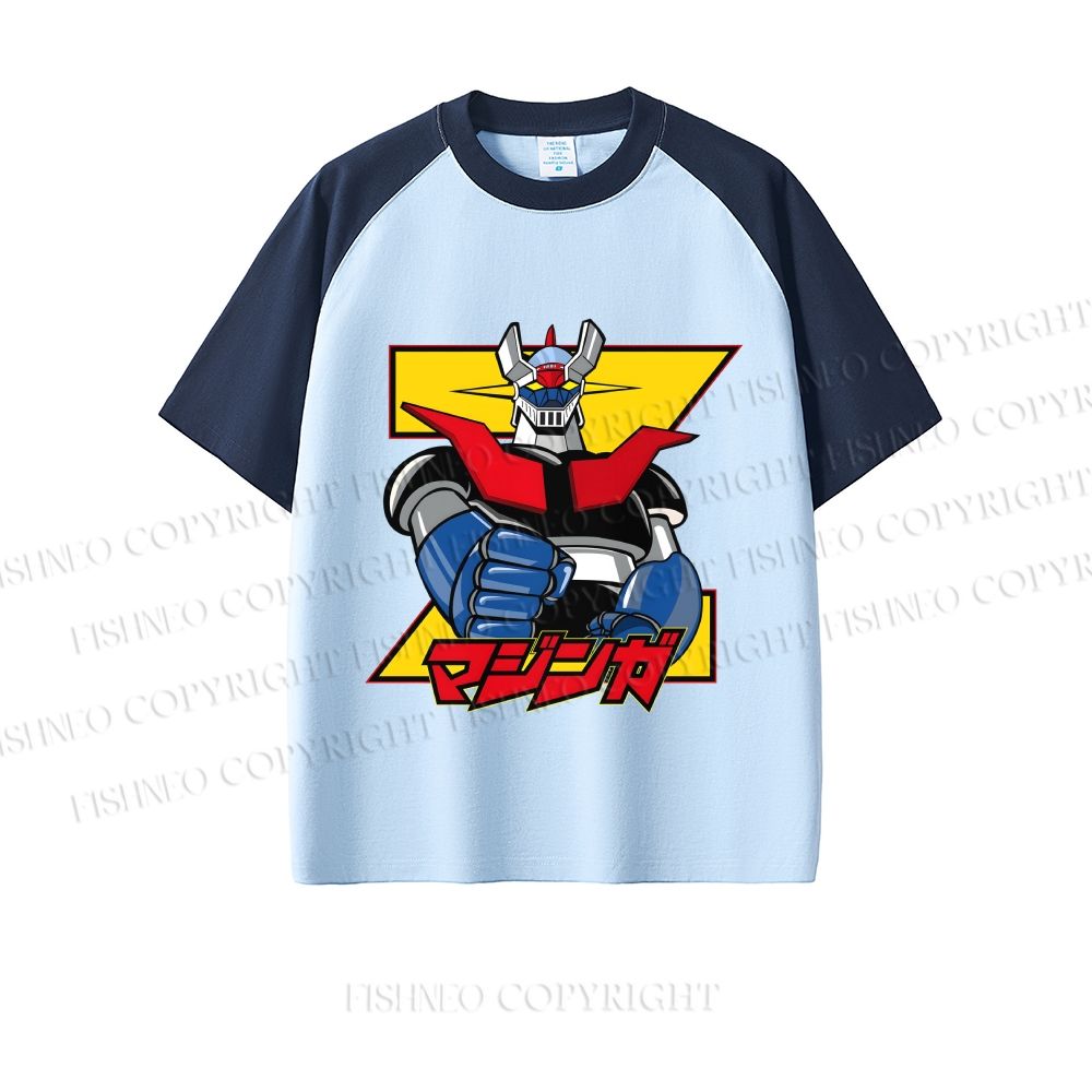 Mazinger Grendizer Dopamine color series short sleeve T-shirt