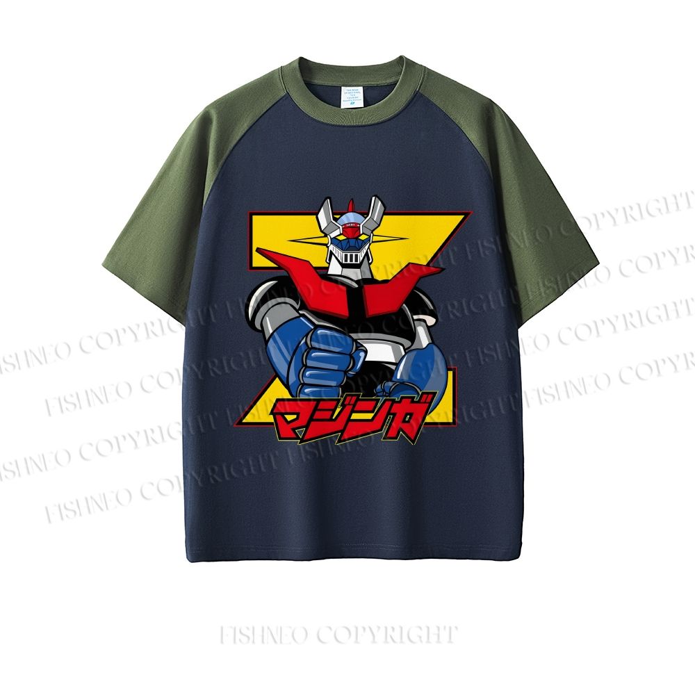 Mazinger Grendizer Dopamine color series short sleeve T-shirt