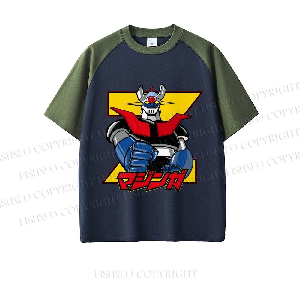 Mazinger Grendizer Dopamine color series short sleeve T-shirt