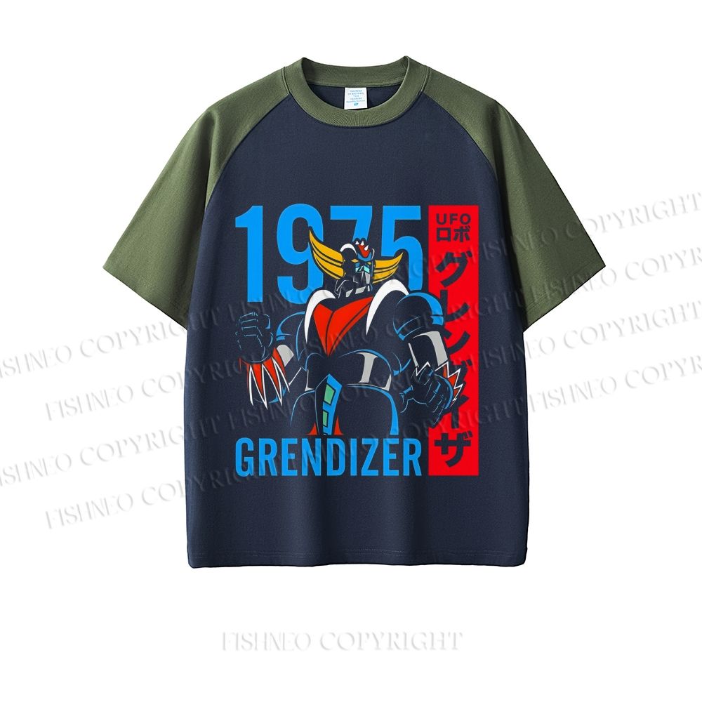 Mazinger Grendizer Dopamine color series short sleeve T-shirt