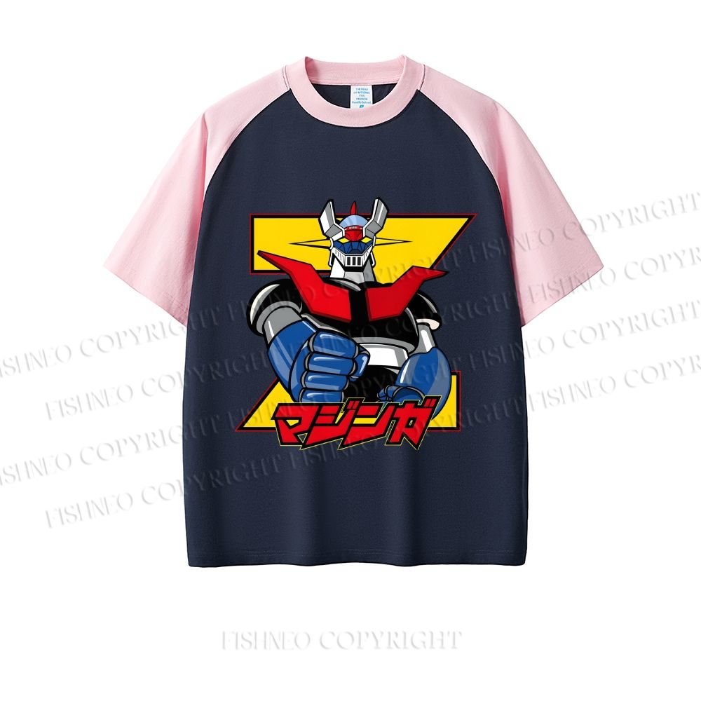 Mazinger Grendizer Dopamine color series short sleeve T-shirt