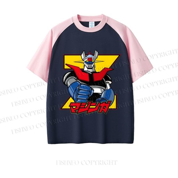 Mazinger Grendizer Dopamine color series short sleeve T-shirt