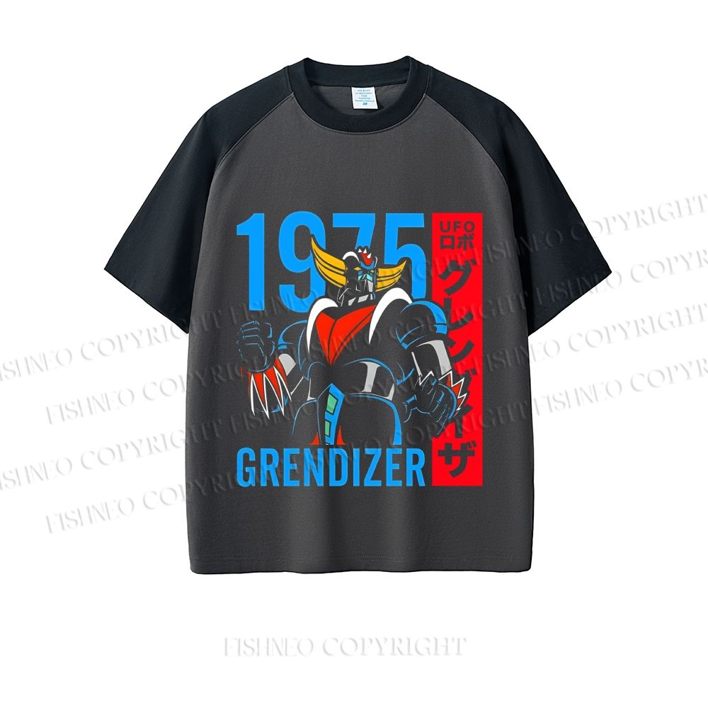 Mazinger Grendizer Dopamine color series short sleeve T-shirt