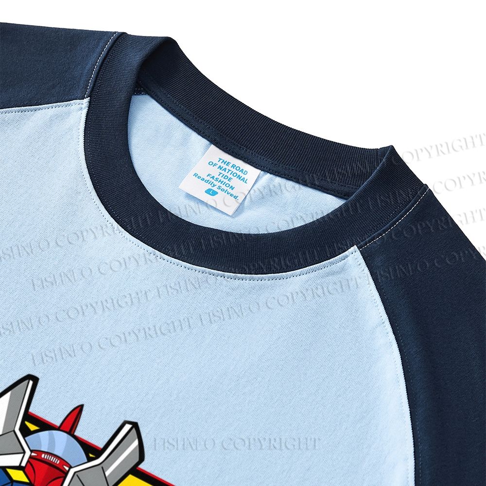 Mazinger Grendizer Dopamine color series short sleeve T-shirt