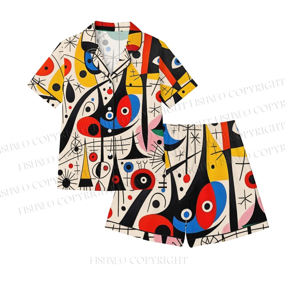 Joan Miro Style Art Printed Pajama sets