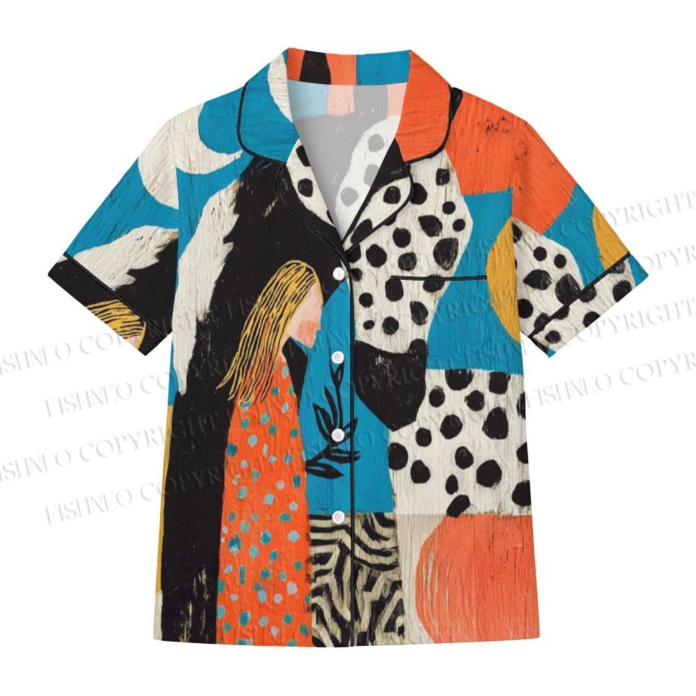 Art Girl Block Pajama sets
