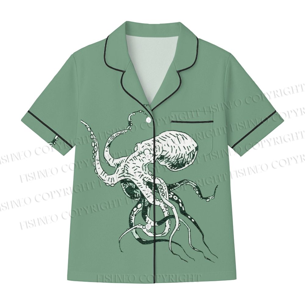 Green Octopus Pajama sets