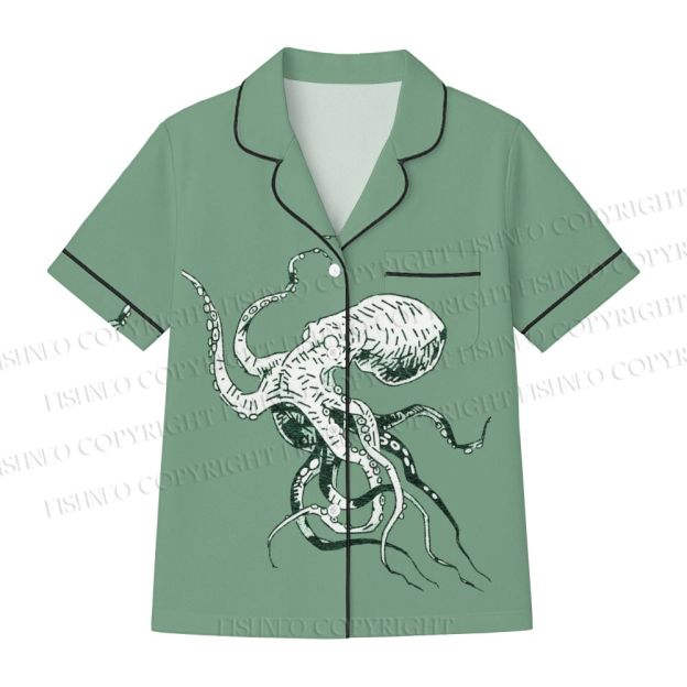 Green Octopus Pajama sets