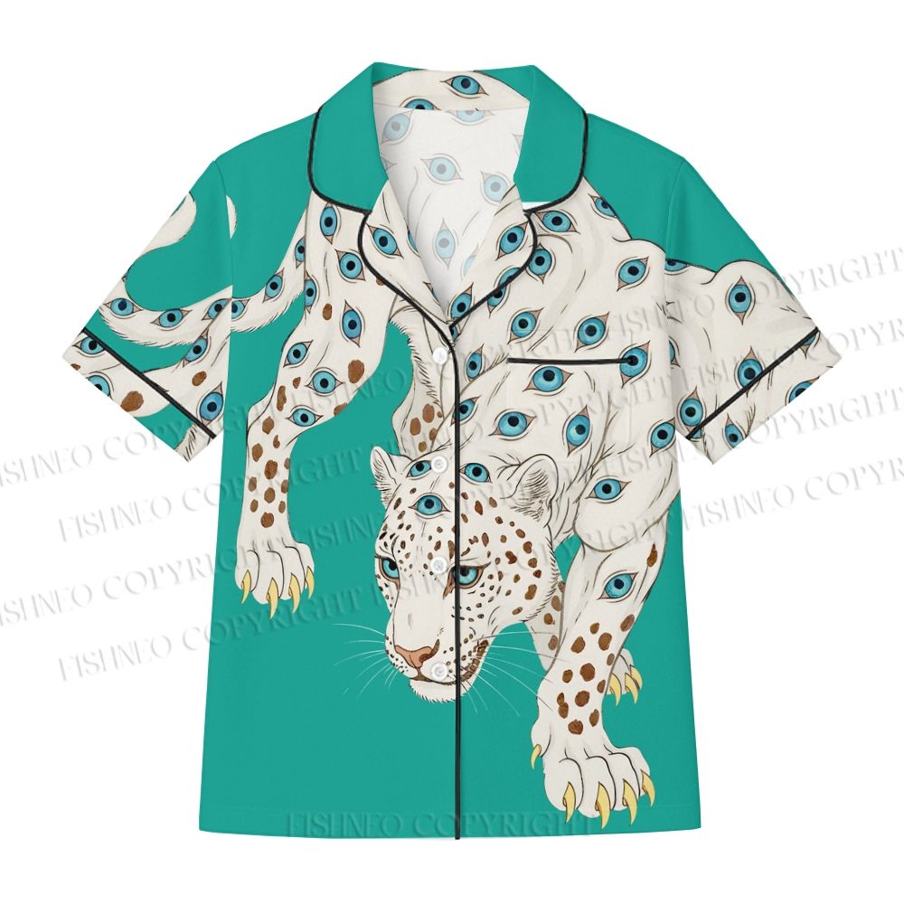 White Panther With Eyes Pajama sets