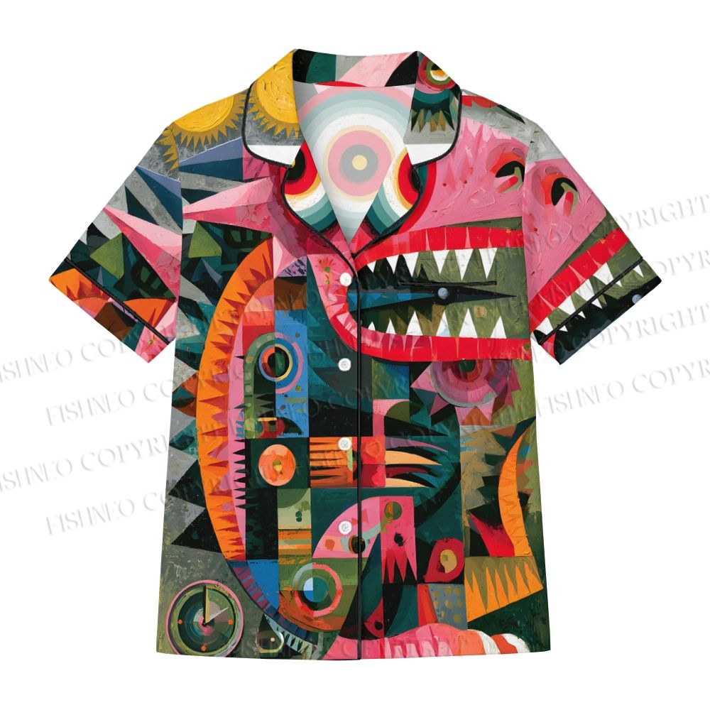 Abstract Lizard Printed Pajama sets