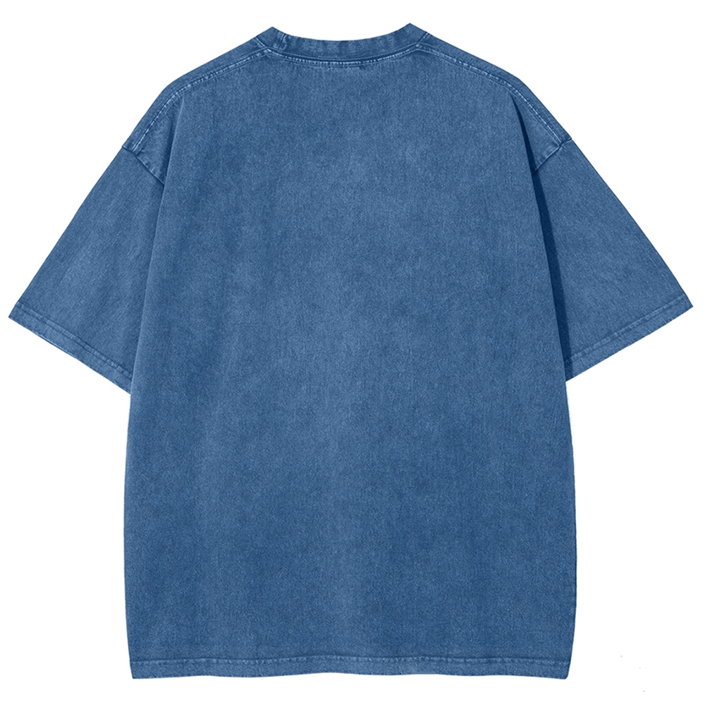 Unisex Tsukiji Fish Market Printed Washed Tee
