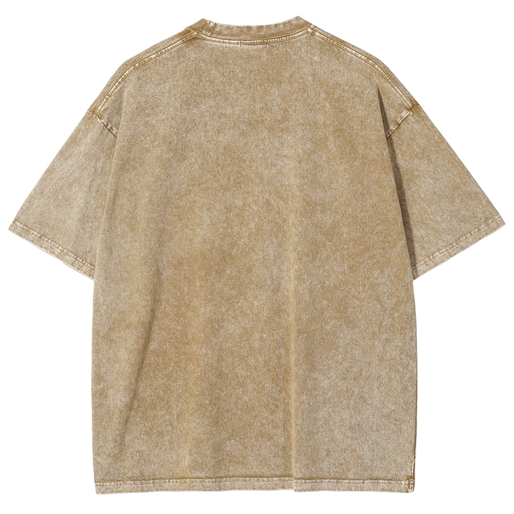 Unisex Tsukiji Fish Market Printed Washed Tee