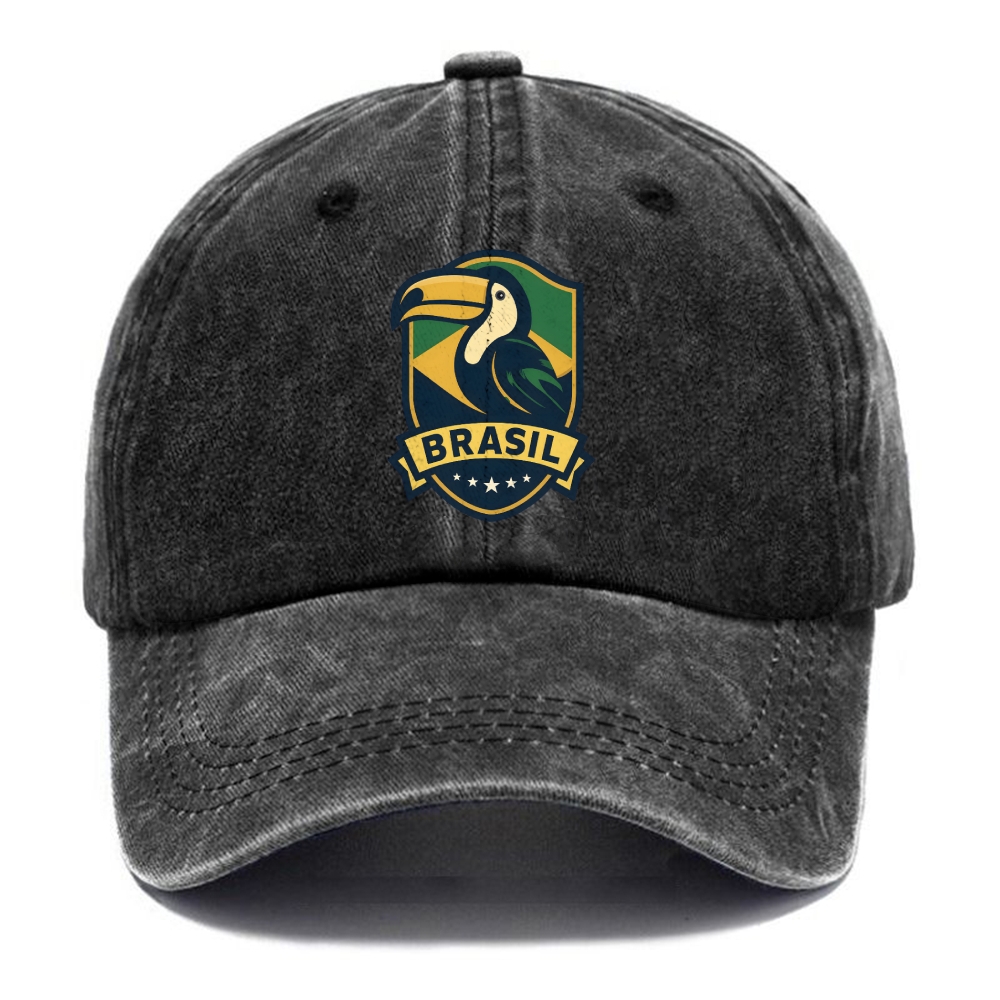 Brazilian Toucan Heritage Logo Washed Cap