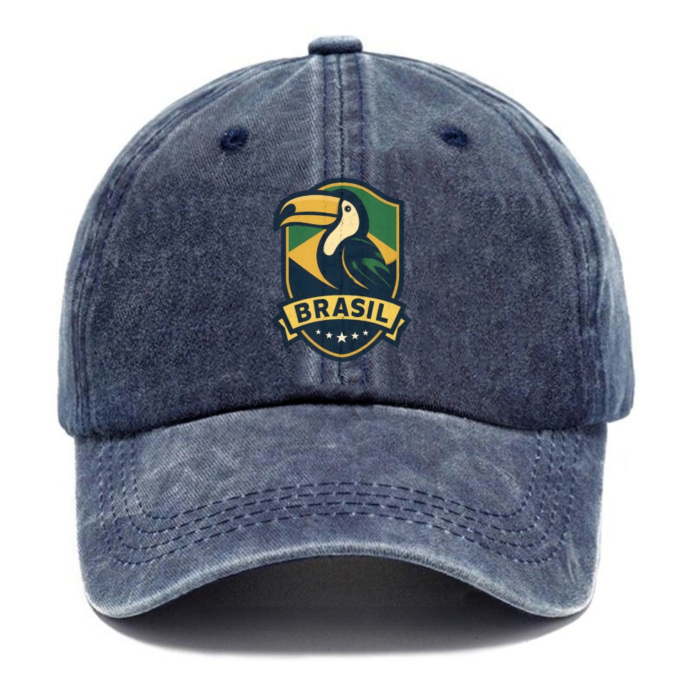 Brazilian Toucan Heritage Logo Washed Cap