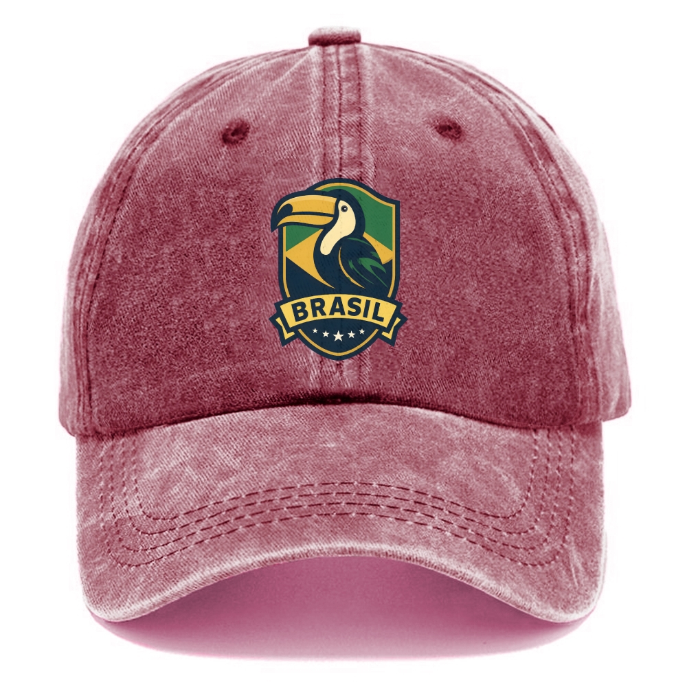 Brazilian Toucan Heritage Logo Washed Cap