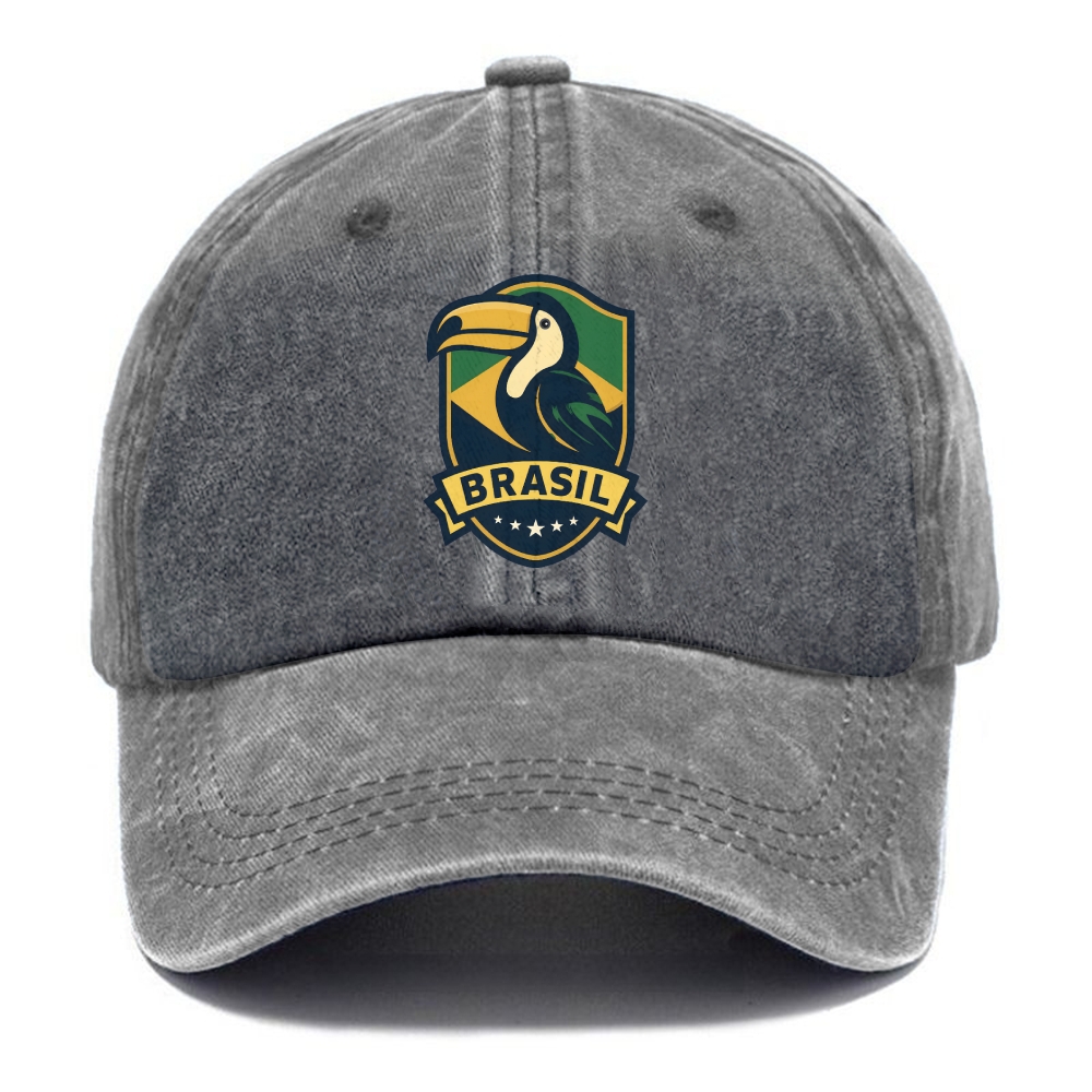 Brazilian Toucan Heritage Logo Washed Cap