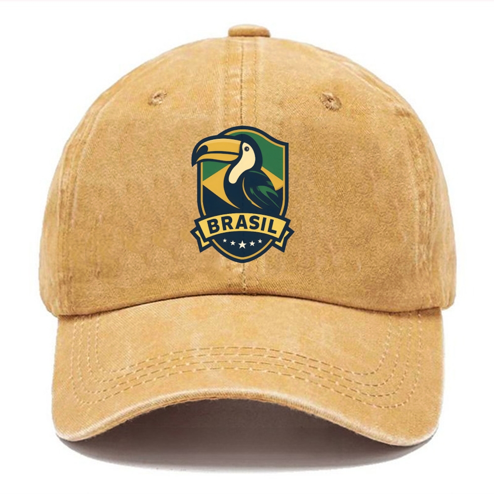 Brazilian Toucan Heritage Logo Washed Cap