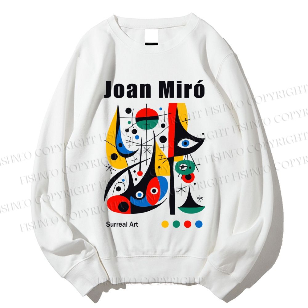 Unisex Joan Miró Style Art Printed Sweatshirt