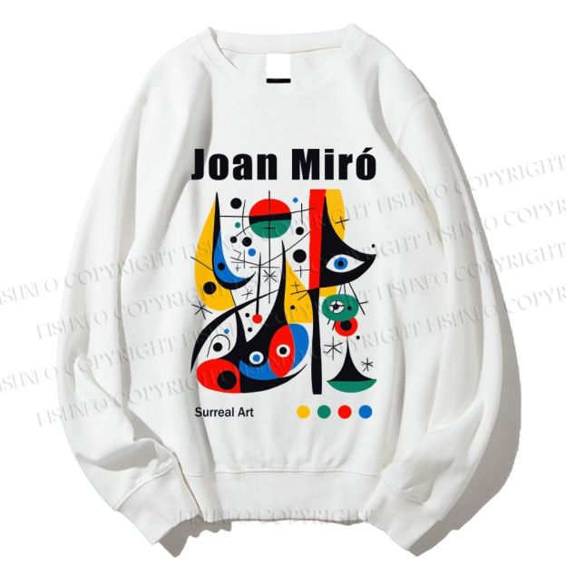 Unisex Joan Miró Style Art Printed Sweatshirt