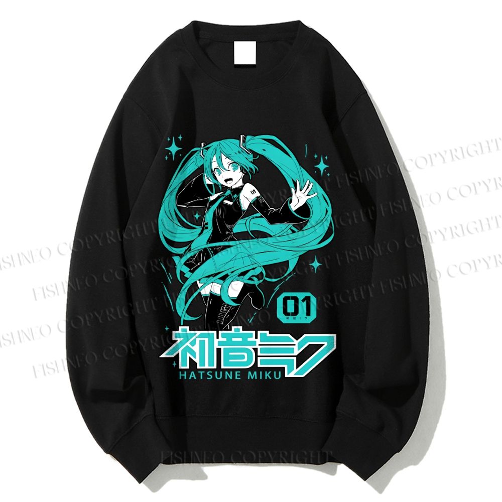 Unisex Hatsune Miku Printed Sweatshirt