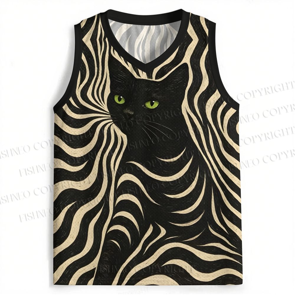 Geo Black Cat Jersey Tank
