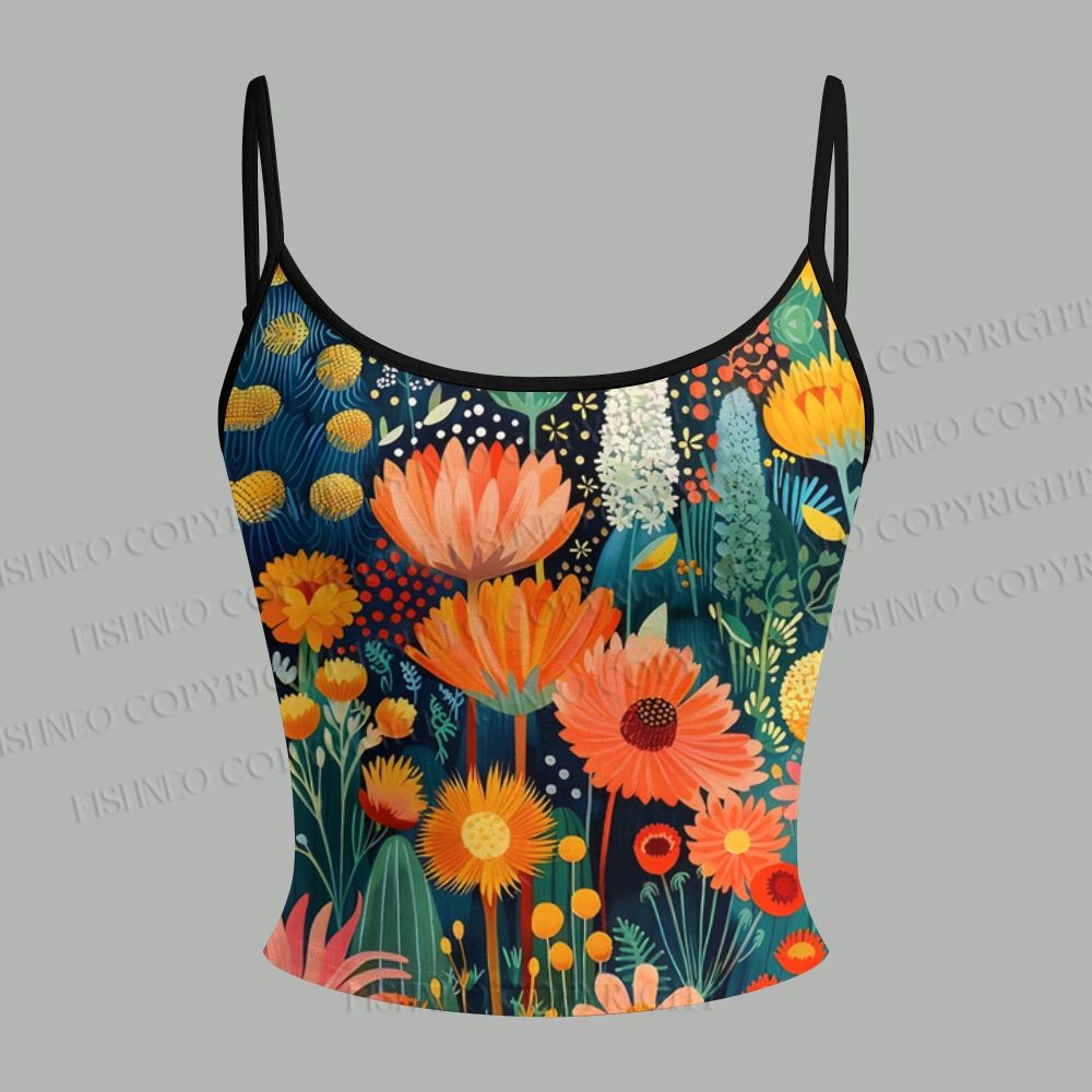 Yayoi Kusama Flower Printed Top & Elasticated Trousers Two-Piece Set