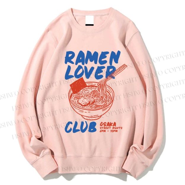 Unisex Ramen Lover Club Printed Sweatshirt