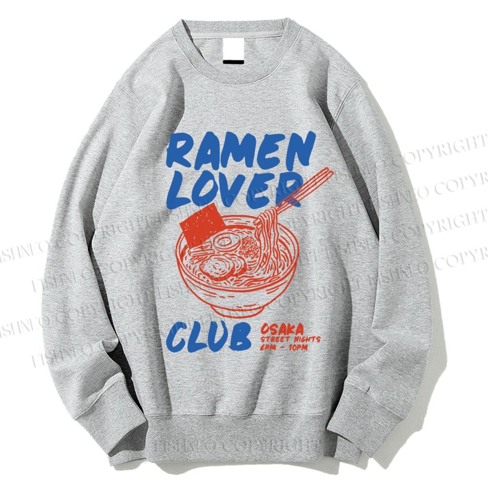Unisex Ramen Lover Club Printed Sweatshirt