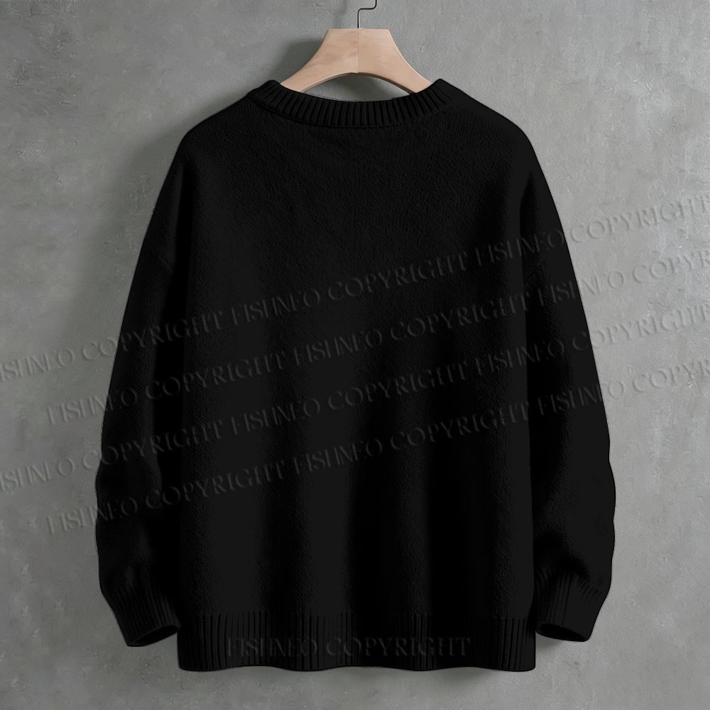 Bauhaus Geometric Eyes  Crew Neck Sweater