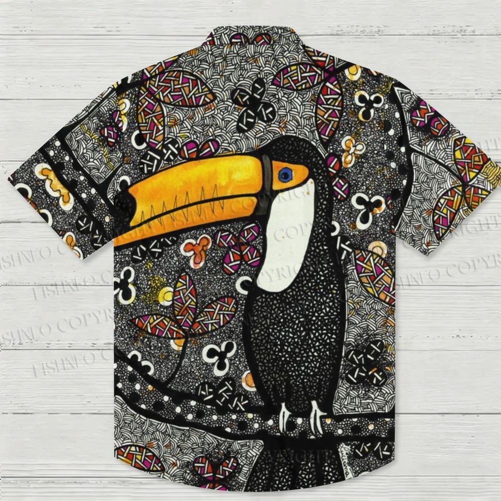Toucan Tribal Dot Art  Hawaiian Shirt