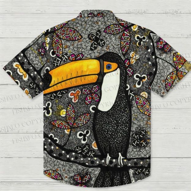 Toucan Tribal Dot Art  Hawaiian Shirt