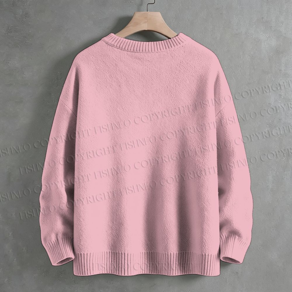 In October We Wear Pink Halloween Ghost  Crew Neck Sweater