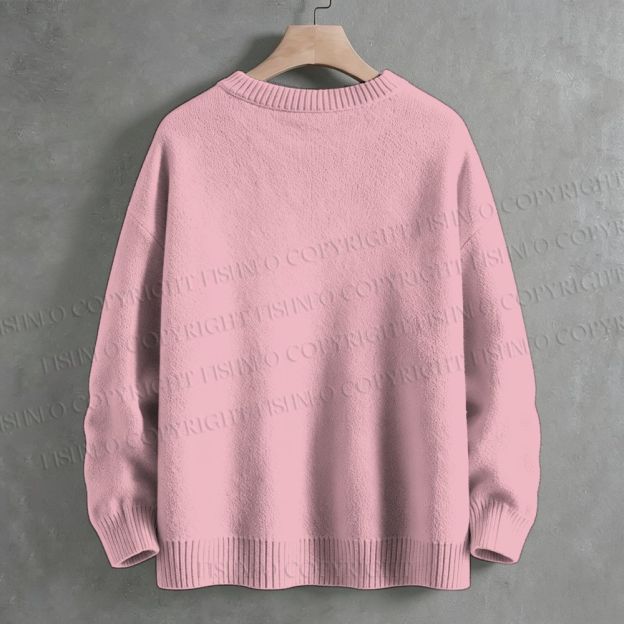 In October We Wear Pink Halloween Ghost  Crew Neck Sweater