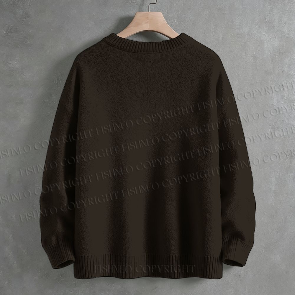 Surviving Purely Out Of Spite Floral Skeleton Crew Neck Sweater