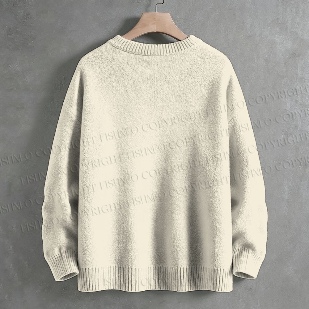 Wizard Opossum With Goat Skull Staff Crew Neck Sweater