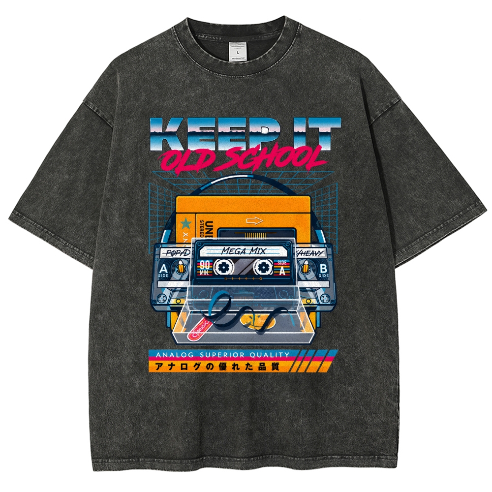 Keep it Old School Vintage Washed T-shirt