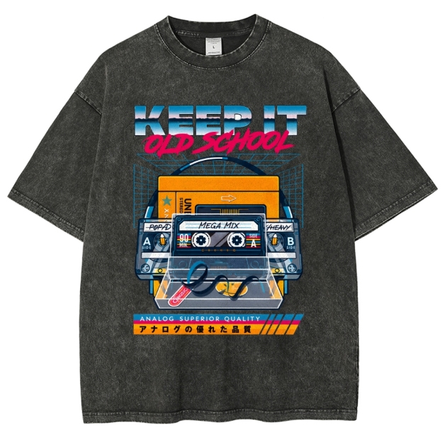 Keep it Old School Vintage Washed T-shirt