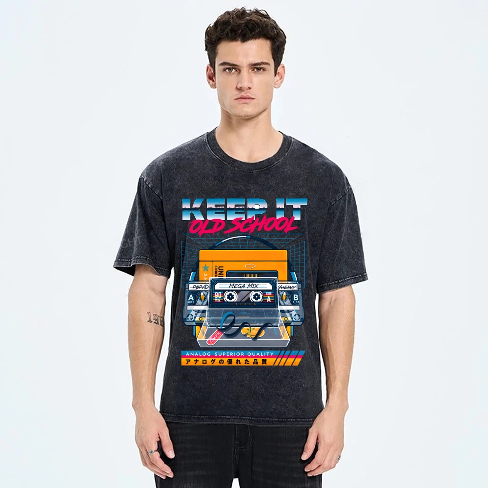 Keep it Old School Vintage Washed T-shirt