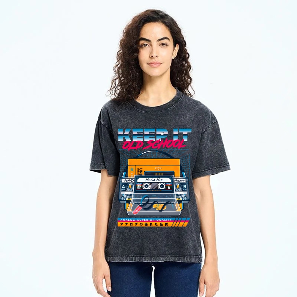 Keep it Old School Vintage Washed T-shirt