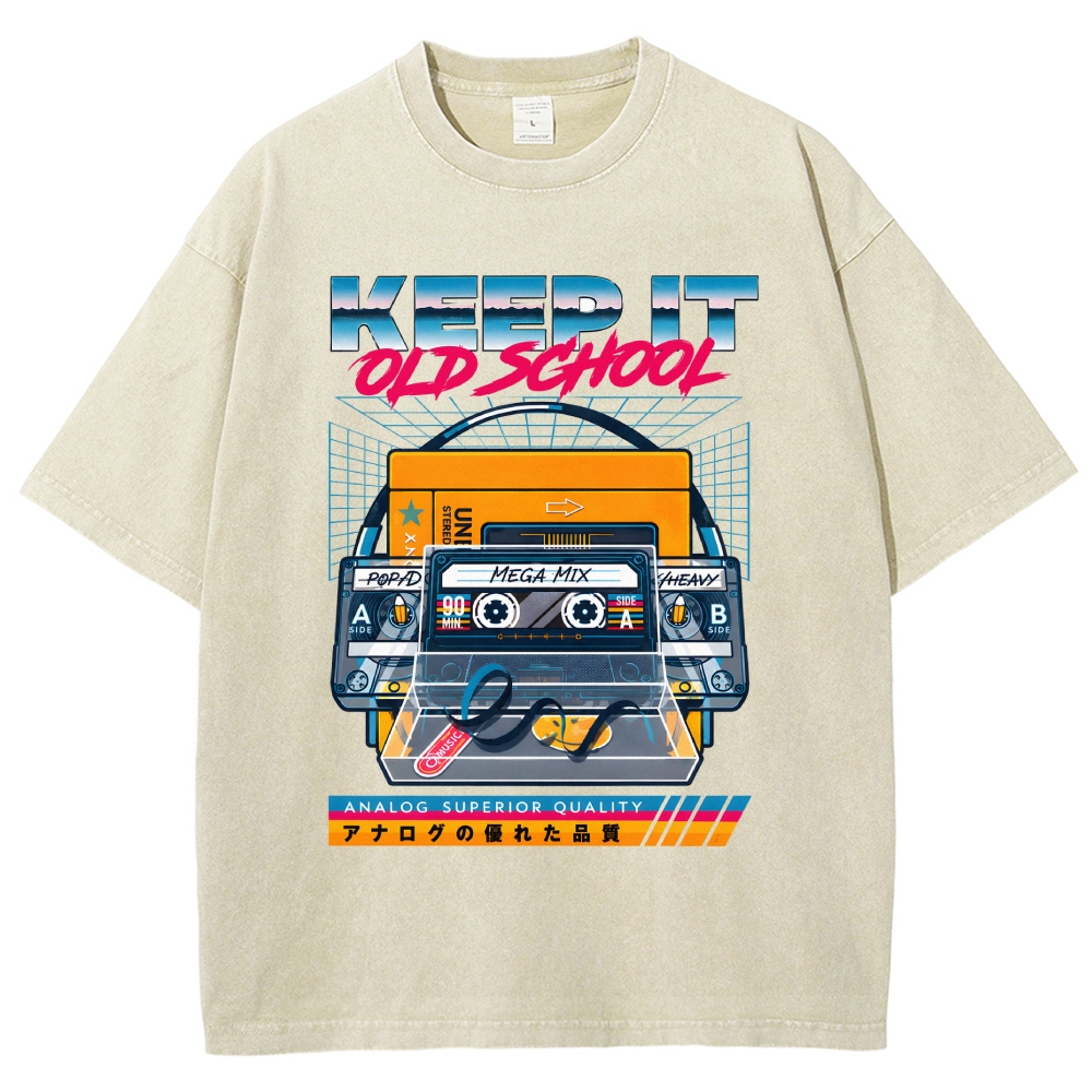 Keep it Old School Vintage Washed T-shirt