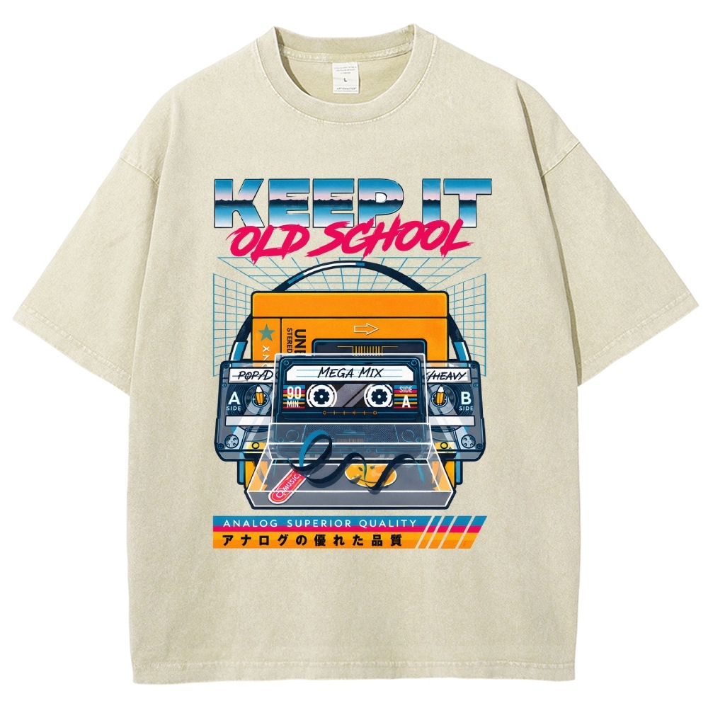 Keep it Old School Vintage Washed T-shirt