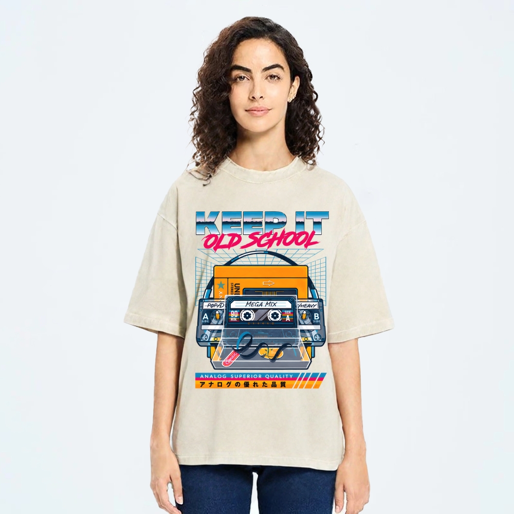 Keep it Old School Vintage Washed T-shirt