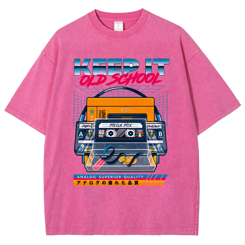 Keep it Old School Vintage Washed T-shirt