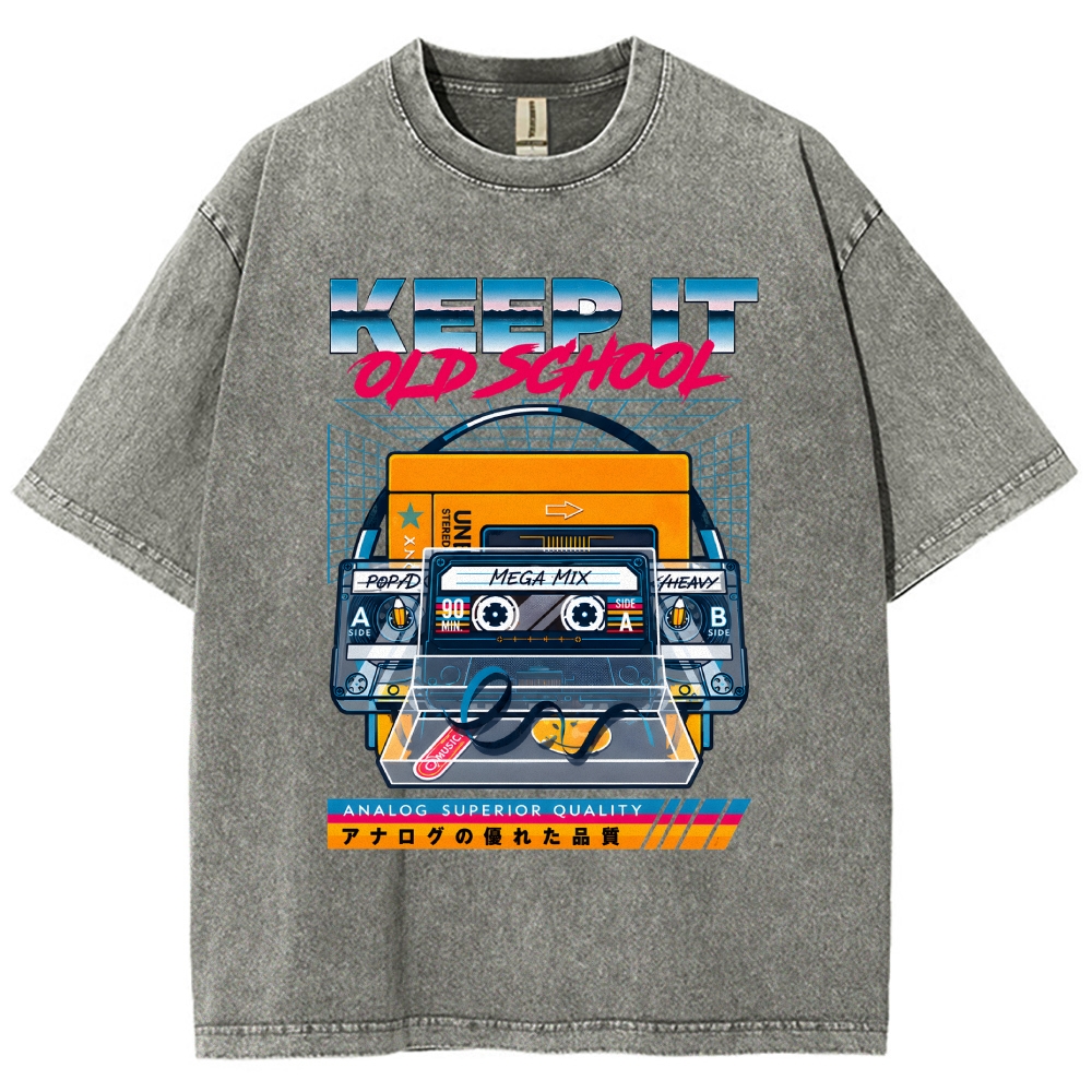 Keep it Old School Vintage Washed T-shirt