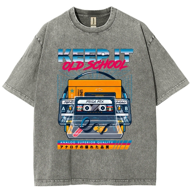 Keep it Old School Vintage Washed T-shirt