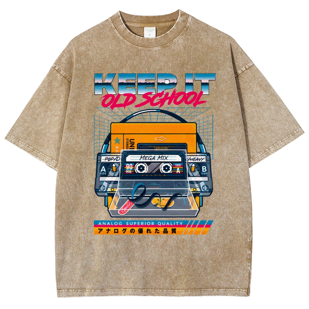 Keep it Old School Vintage Washed T-shirt
