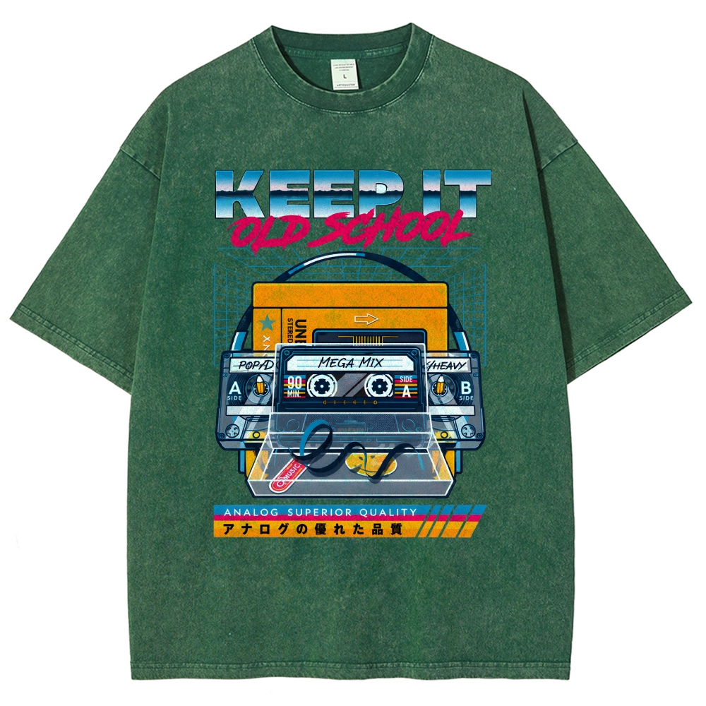 Keep it Old School Vintage Washed T-shirt