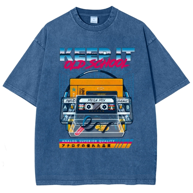 Keep it Old School Vintage Washed T-shirt